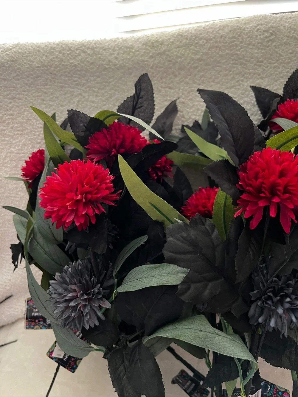 Lot of 12 Stem Day Of The Dead Artificial Flowers Fall Decor Size 15